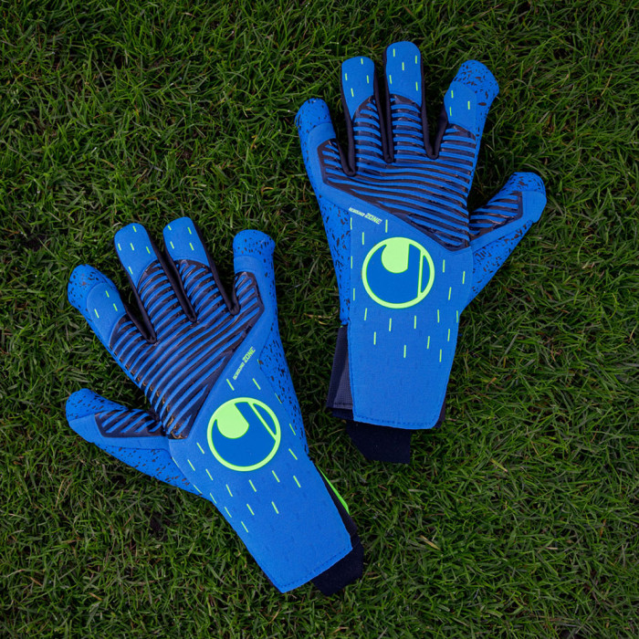 Uhlsport Aquagrip HN Goalkeeper Gloves pacific/fluogreen