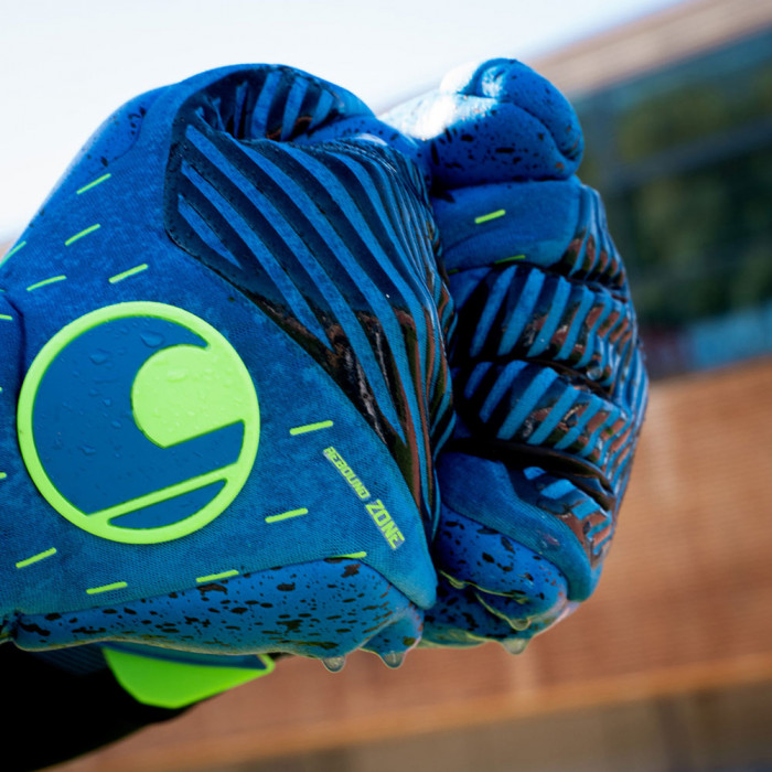 Uhlsport Aquagrip HN Goalkeeper Gloves pacific/fluogreen