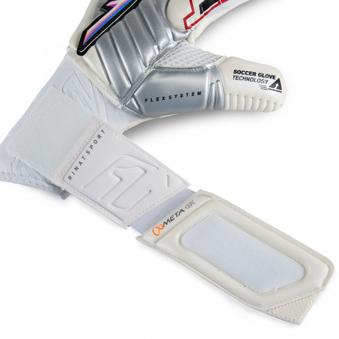 Rinat META GK ALPHA Goalkeeper Gloves WHITE/BLACK/RED