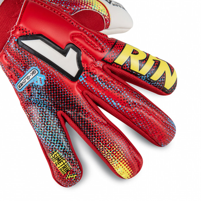 Rinat ASIMETRIK STELLAR SEMI Goalkeeper Gloves Red/Yellow
