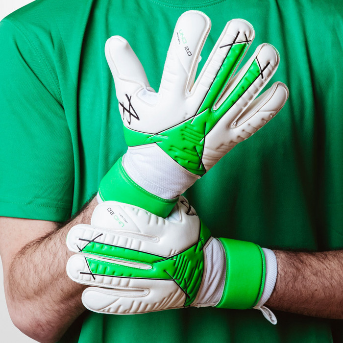 AB1 Uno 2.0.1 Pro Roll Junior Goalkeeper Gloves White/Green