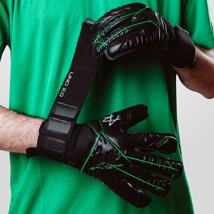 AB1 UNO 2.0 Protekt Pro 360 Goalkeeper Gloves Black/Neon Green