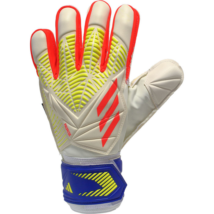 adidas Predator Edge Match Fingersave Goalkeeper Gloves White/Solar Re
