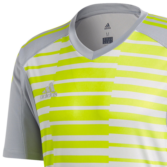 adidas adiPRO Short Sleeve GoalKeeper Jersey Light Grey/Neon