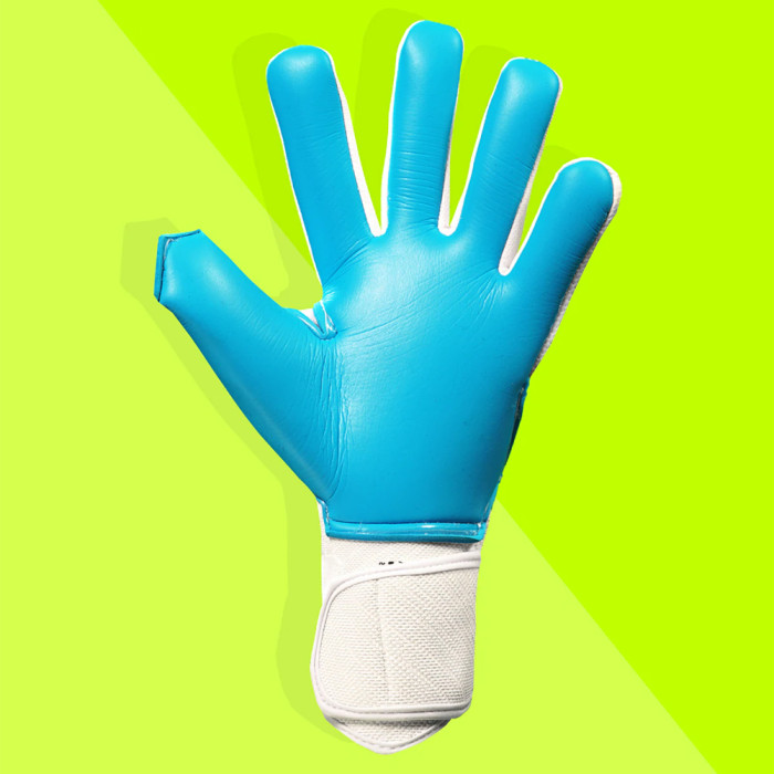 Kaliaaer PWRLITE FaderBlaze V1 Goalkeeper Gloves white/yellow/blue