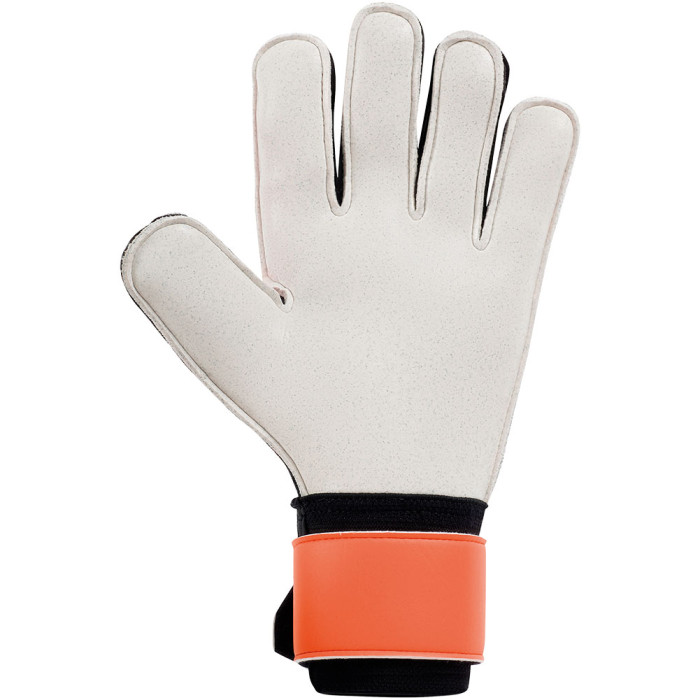 Uhlsport Soft Resist Goalkeeper Gloves Black/Fluo Orange
