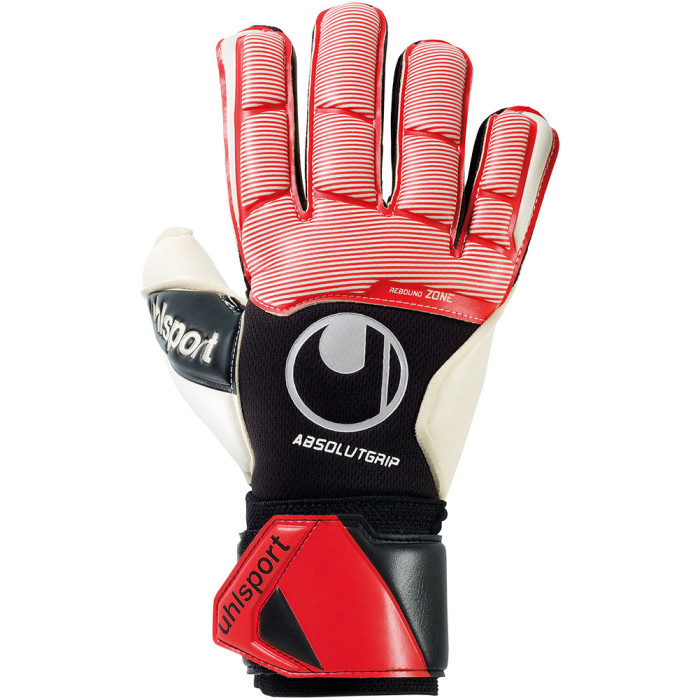 UHLSPORT ABSOLUTGRIP JUNIOR Goalkeeper Gloves Black/Red