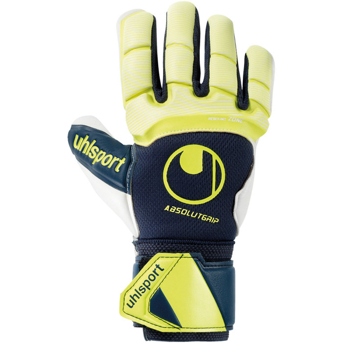 Uhlsport Absolutgrip HN Pro Junior Goalkeeper Gloves navy/fluo yellow