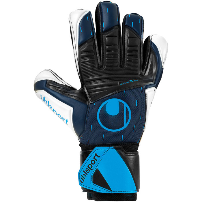 Uhlsport SPEED CONTACT SUPERSOFT JUNIOR Goalkeeper Gloves Black/Blue
