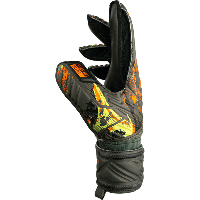 Reusch Attrakt Silver Junior Goalkeeper Gloves desert green