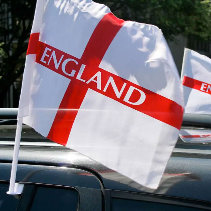 England St George Car Flag Red/White