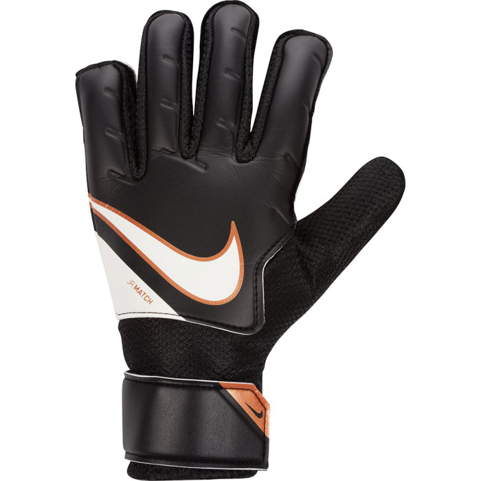 Nike Match Junior Goalkeeper Gloves Black/Metallic Copper
