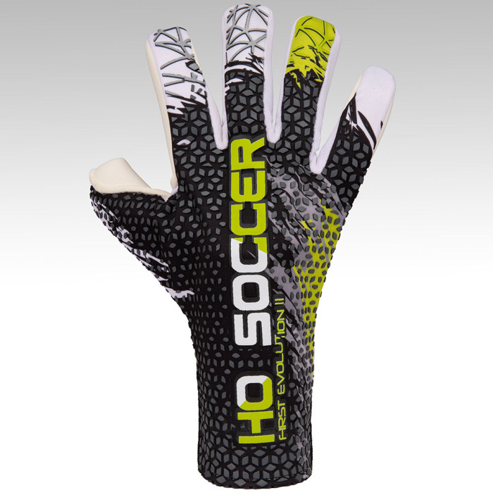 HO Soccer FIRST EVOLUTION Junior Goalkeeper Gloves BLACK/GREEN