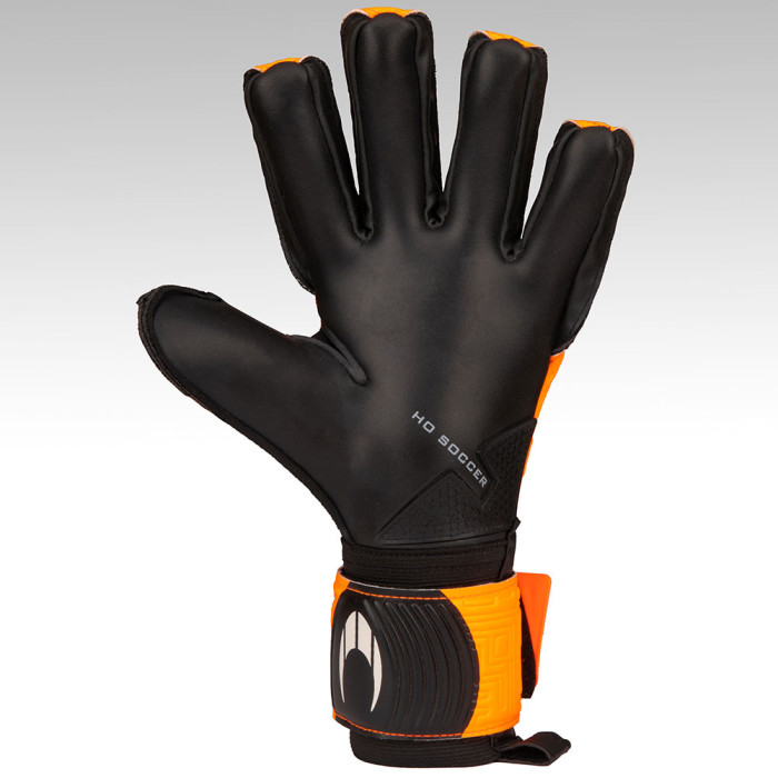 HO Soccer ONE Negative Junior Goalkeeper Gloves Orange
