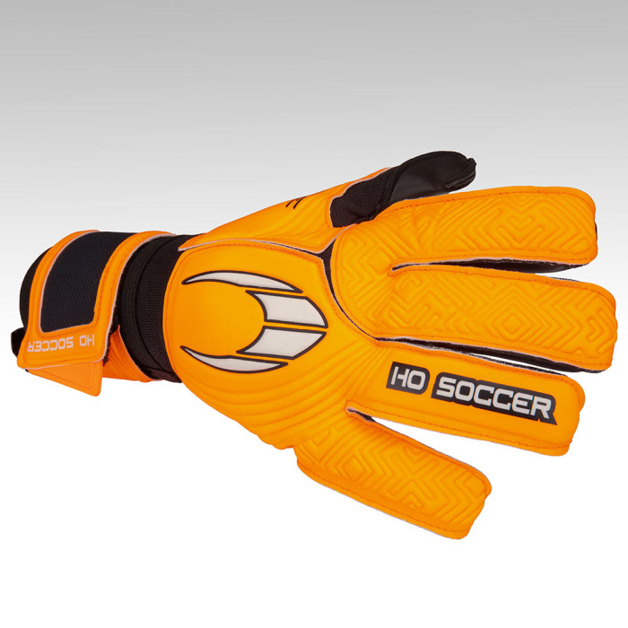 HO Soccer ONE Negative Junior Goalkeeper Gloves Orange