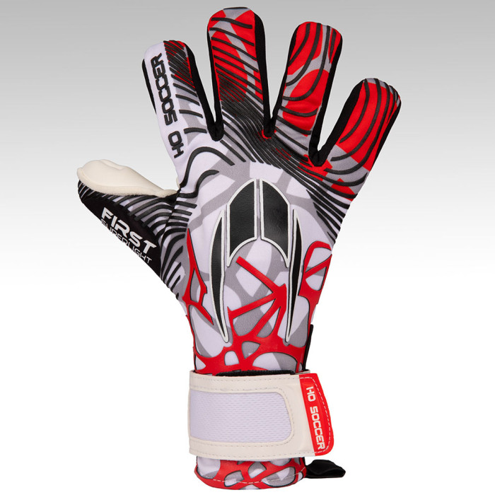 HO Soccer FIRST SUPERLIGHT Junior Goalkeeper Gloves red