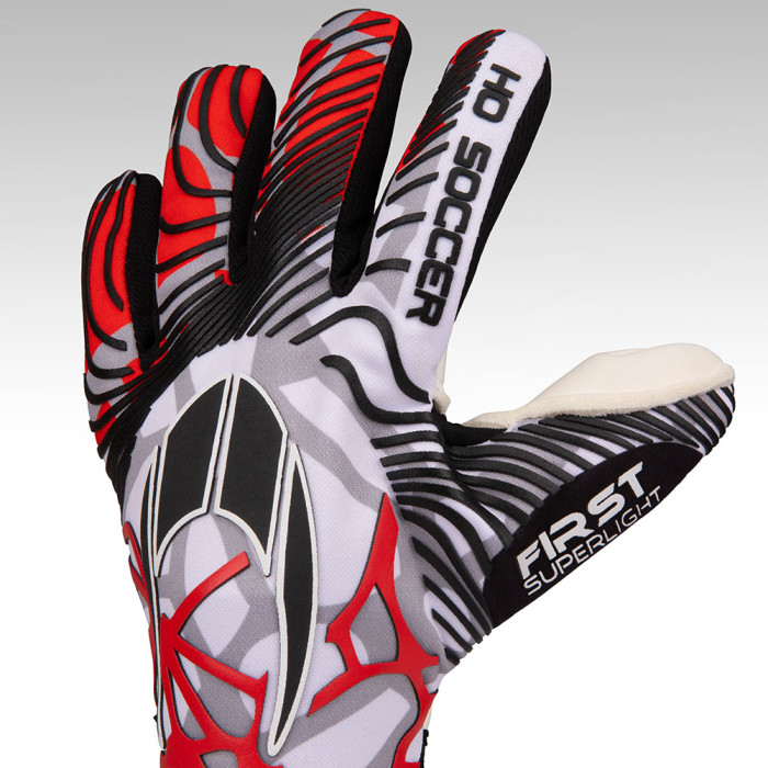 HO Soccer FIRST SUPERLIGHT Junior Goalkeeper Gloves red