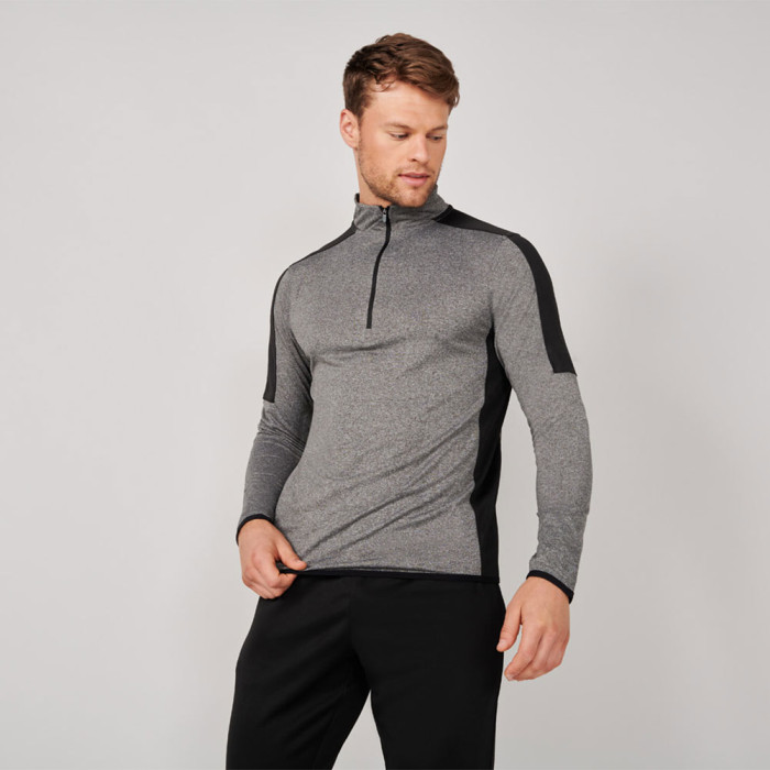 Keeper iD GK Pro 1/4 Zip Training Top grey/black 