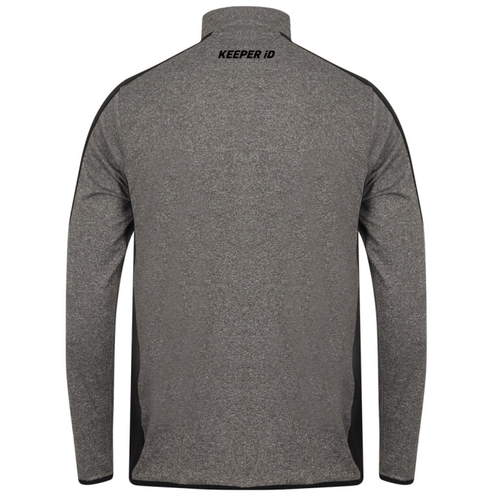 Keeper iD GK Pro 1/4 Zip Training Top grey/black 