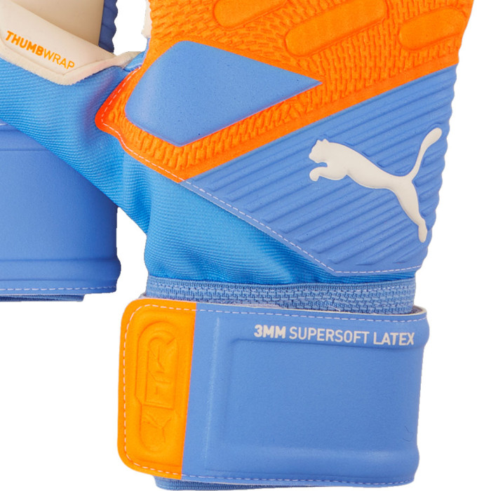 Puma FUTURE Match NC Goalkeeper Gloves Ultra Orange Blue Glimmer