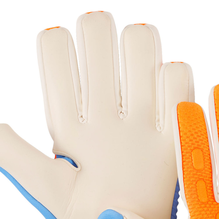 Puma FUTURE Match NC Junior Goalkeeper Gloves Ultra Orange Blue Glimme