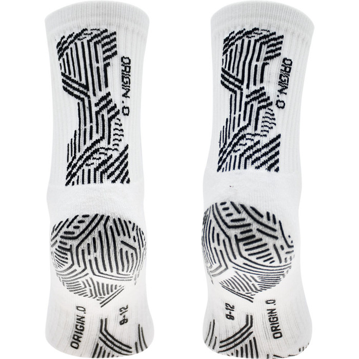  730BWB Precision Origin.0 Grip Socks Junior (3-5 shoe) White 