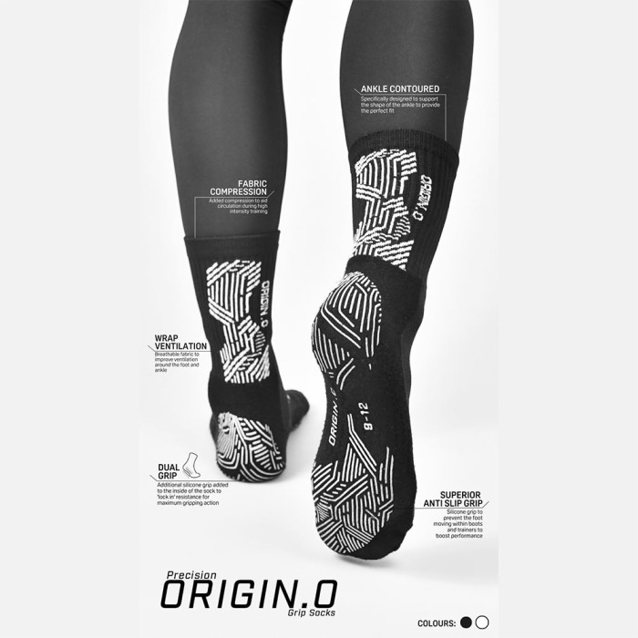  730YBW Precision Origin.0 Grip Socks Black 