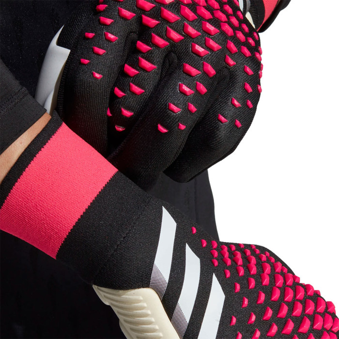 adidas Predator Pro Fingersave Promo Goalkeeper Gloves Black/Pink