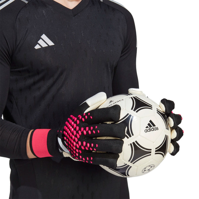 adidas Predator Pro Fingersave Promo Goalkeeper Gloves Black/Pink
