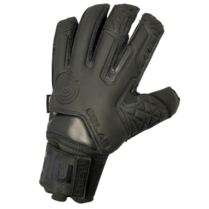 GG:LAB t:HERMO Fleece Finger Protect Junior Goalkeeper Gloves Black