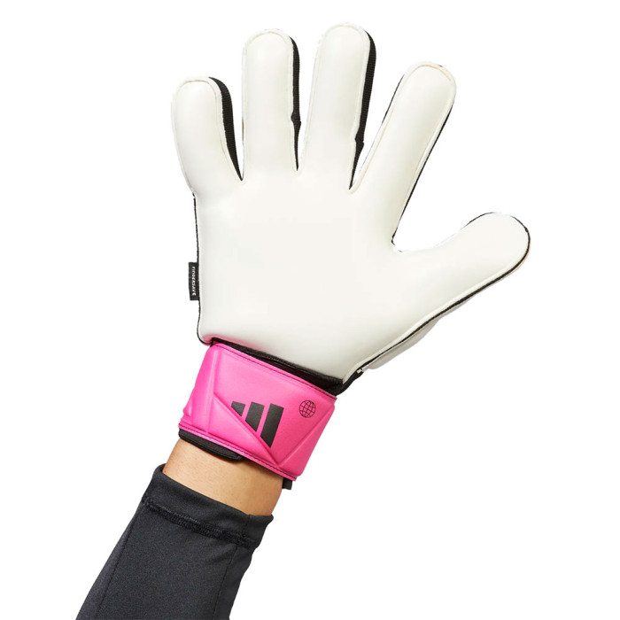 adidas Predator Match Fingersave Goalkeeper Gloves Black/Shock Pink 