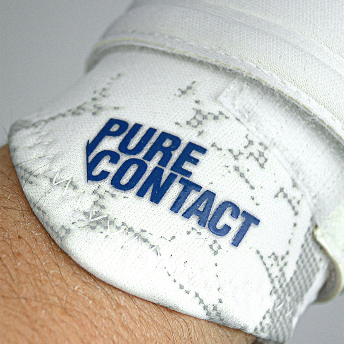 Reusch Pure Contact Silver Goalkeeper Gloves White/Blue