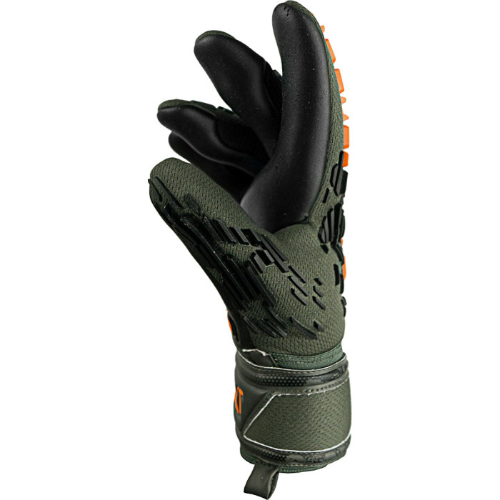 Reusch Attrakt Freegel Silver Junior Goalkeeper Gloves desert green