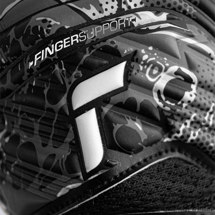 Reusch Attrakt Solid Finger Support Junior Goalkeeper Gloves Black