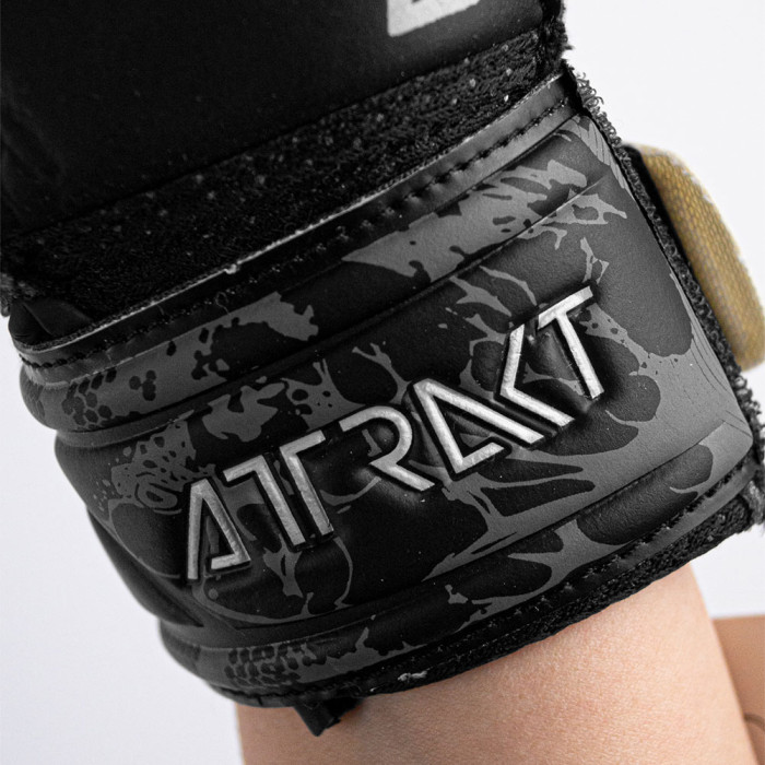 Reusch Attrakt Solid Finger Support Junior Goalkeeper Gloves Black