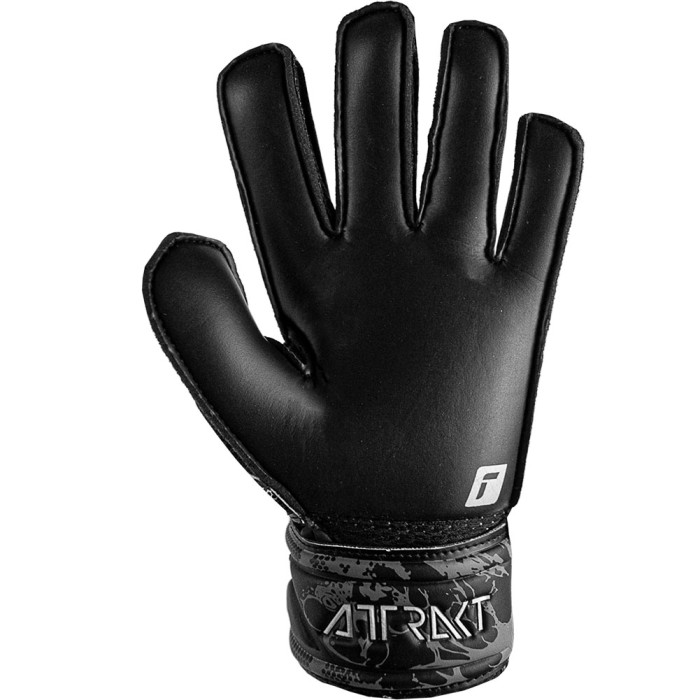 Reusch Attrakt Solid Finger Support Junior Goalkeeper Gloves Black