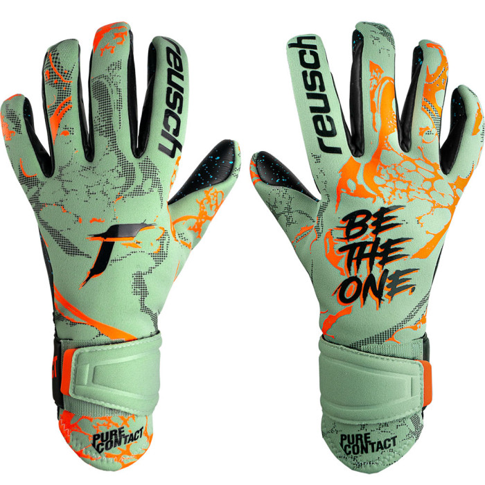 Reusch Pure Contact Fusion Junior Goalkeeper Gloves shark green