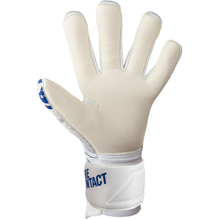Reusch Pure Contact Silver Junior Goalkeeper Gloves White/Blue