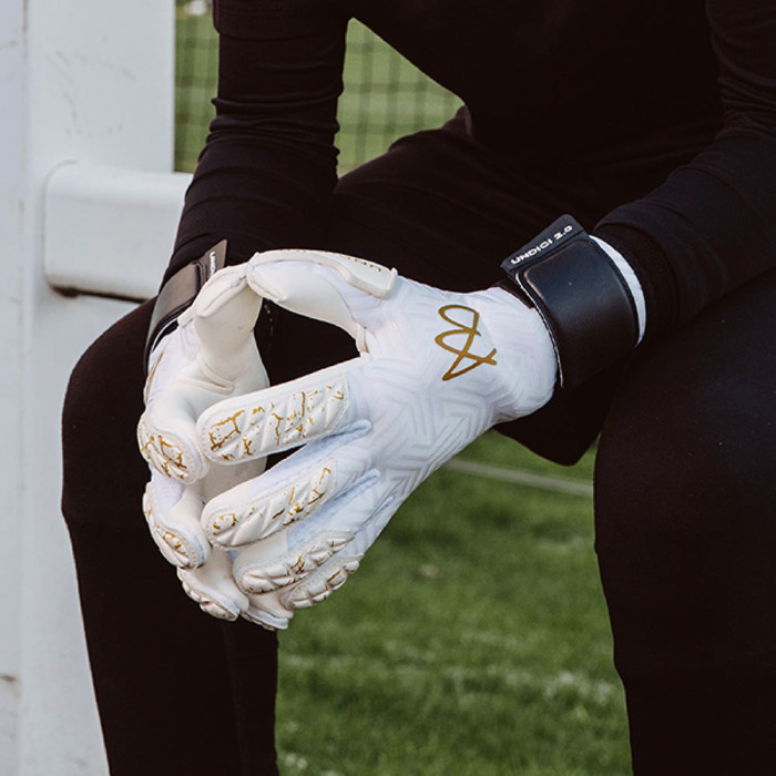 AB1 Undici 2.0.1 Galaticco SmartFIT Goalkeeper Gloves White/Gold
