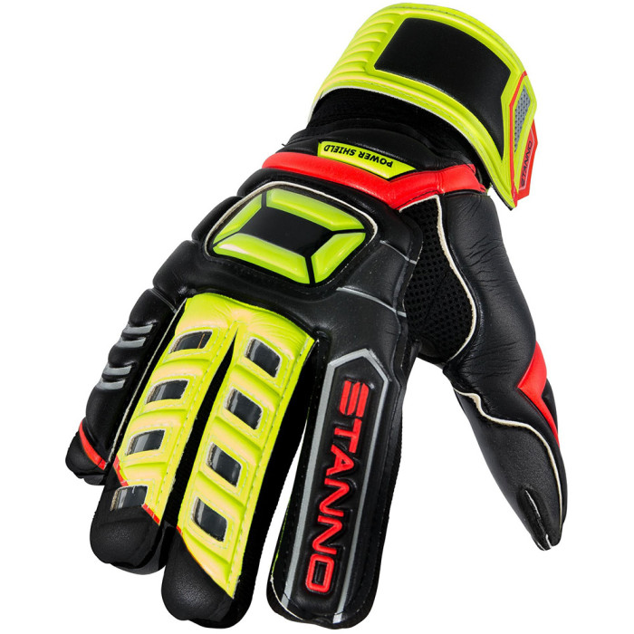 4802318460 Stanno Power Shield Goalkeeper Gloves black-yellow-red 