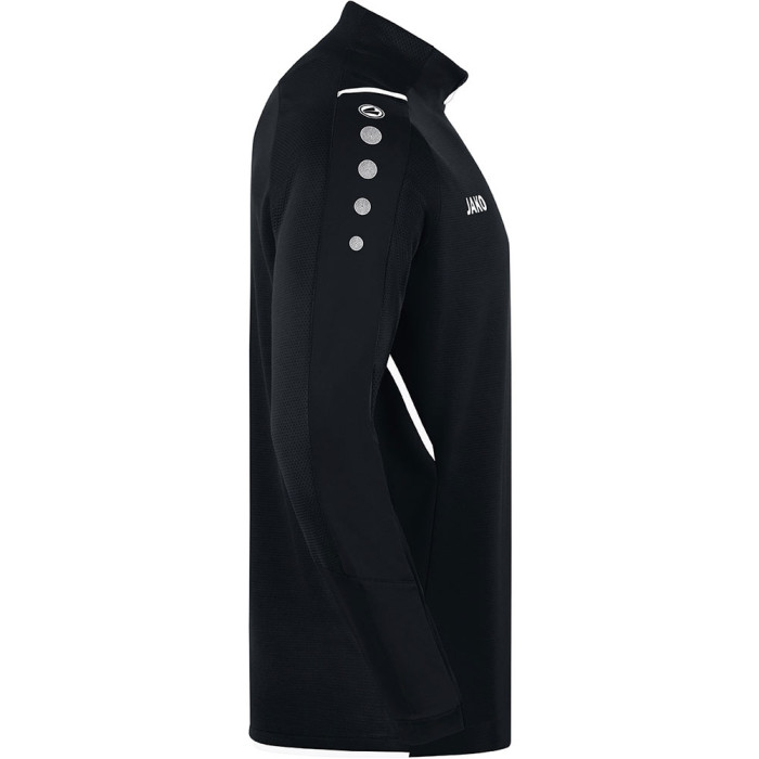  8621-802J JAKO Challenge 1/4 Zip Junior Top (Black/White) 
