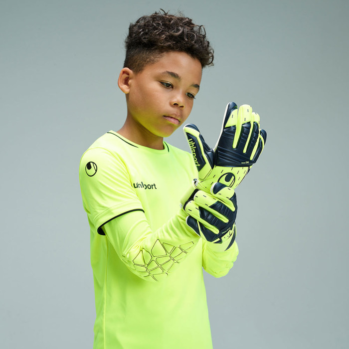 Uhlsport Classic Absolutgrip HN Pro Junior Goalkeeper Gloves Fluo Yell