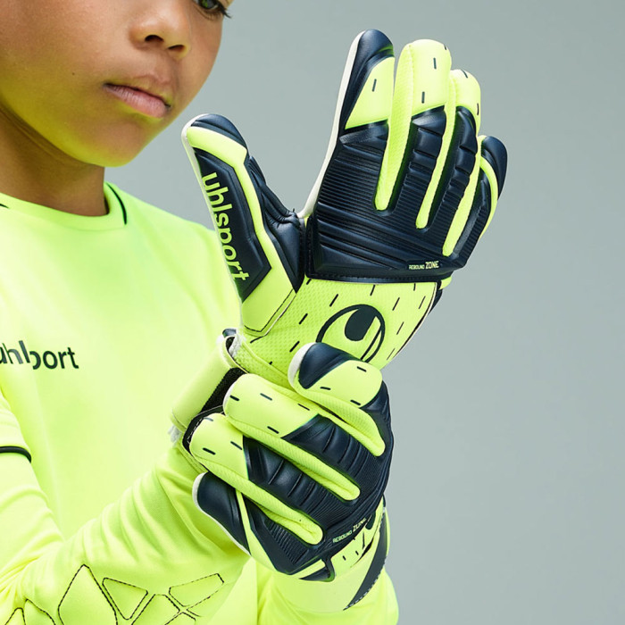 Uhlsport Classic Absolutgrip HN Pro Junior Goalkeeper Gloves Fluo Yell