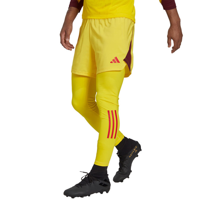 adidas Tiro 23 Pro Goalkeeper Tights/Shorts Team Yellow/Team Maroon