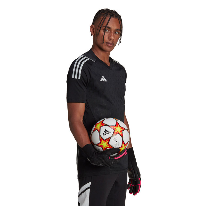 HK7670 adidas Tiro 23 Pro Short Sleeve Goalkeeper Jersey Black 