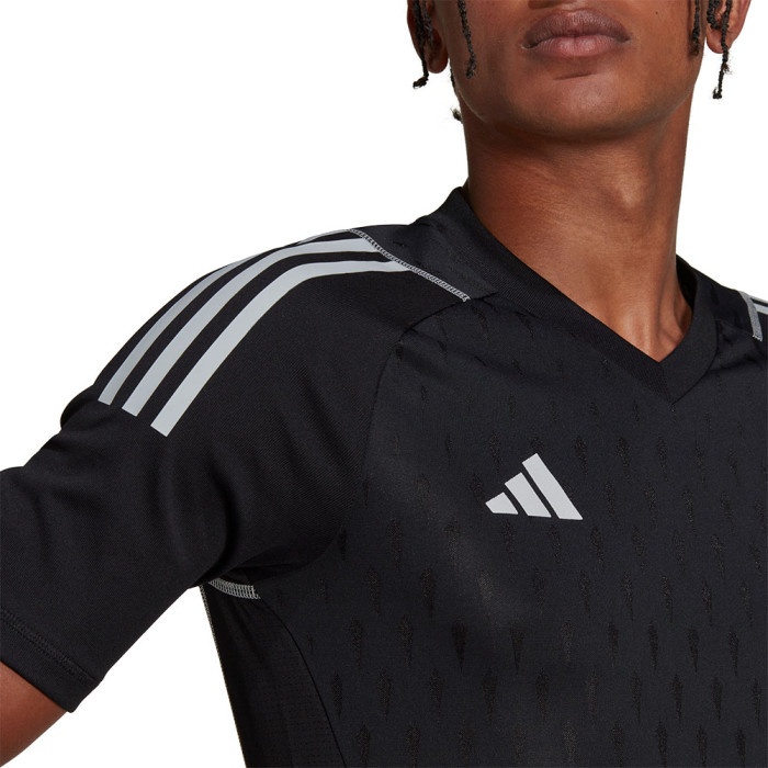 HK7670 adidas Tiro 23 Pro Short Sleeve Goalkeeper Jersey Black 
