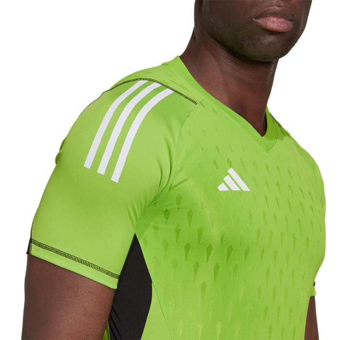 HE3157 adidas Tiro 23 Pro Short Sleeve Goalkeeper Jersey Team Solar ...