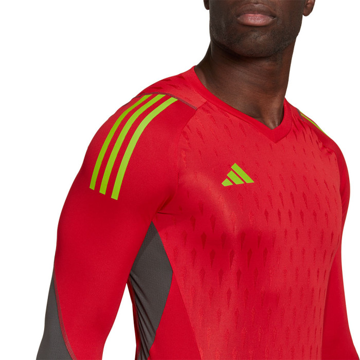  HK7663 adidas Tiro 23 Pro LS Goalkeeper Jersey Team Collegeiate Red