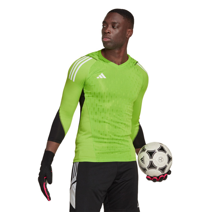  HE3156 adidas Tiro 23 Pro LS Goalkeeper Jersey Team Solar Green