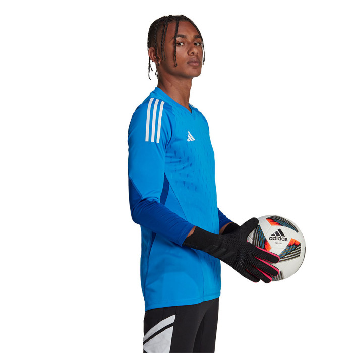  HK7678 adidas Tiro 23 Pro LS Goalkeeper Jersey Junior Blue 